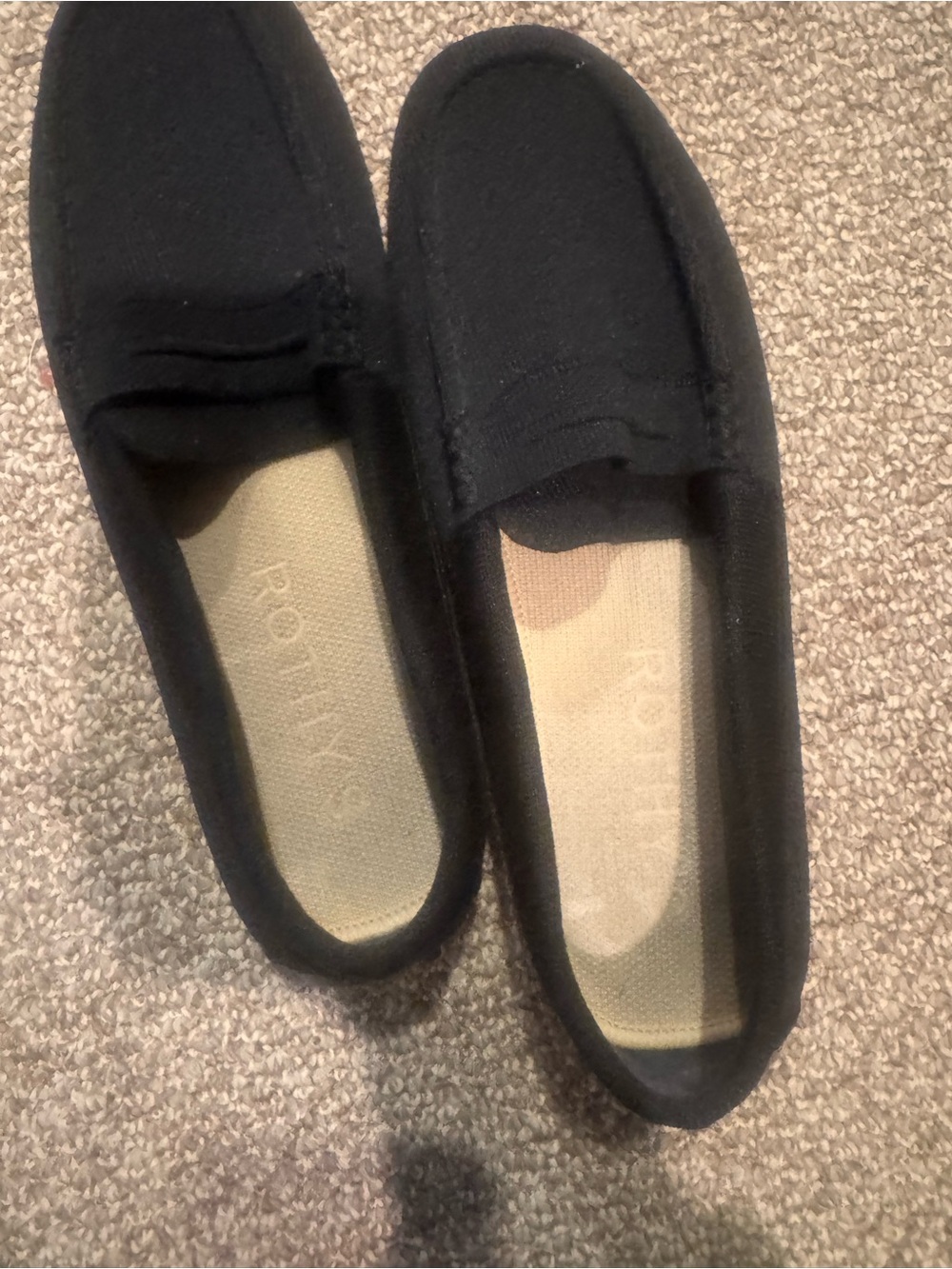 Rothy's Black Knit Slip-On Driving Loafer - Picture 2 of 8